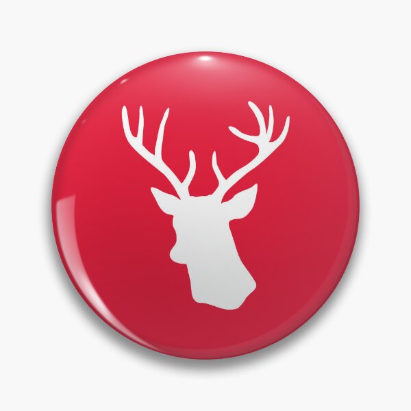 Item preview, Red Reindeer - Stag Deer Head Silhouette designed and sold by inspirationzgal.