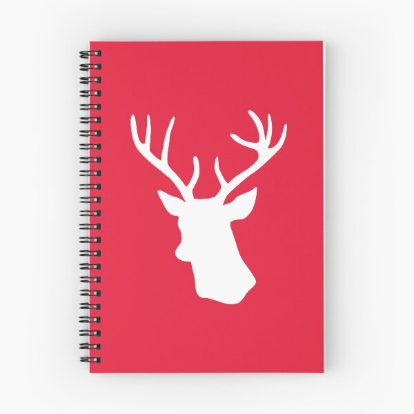 Item preview, Red Reindeer - Stag Deer Head Silhouette designed and sold by inspirationzgal.