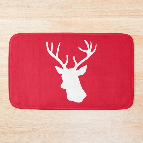 Item preview, Red Reindeer - Stag Deer Head Silhouette designed and sold by inspirationzgal.