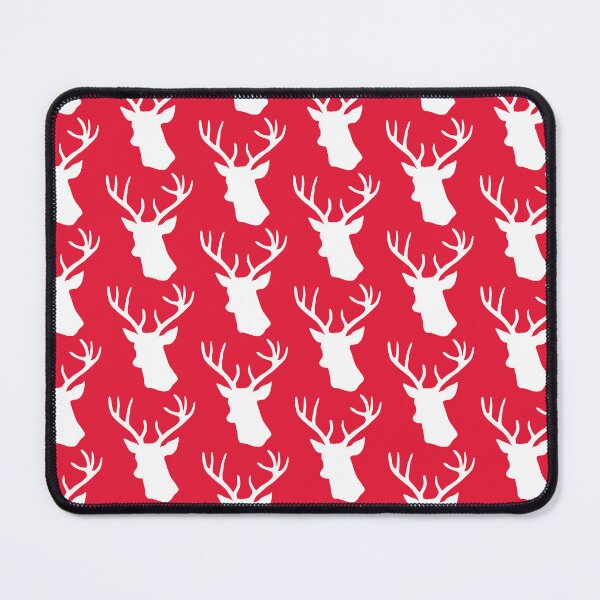 Item preview, Red Reindeer - Stag Deer Head Silhouette designed and sold by inspirationzgal.