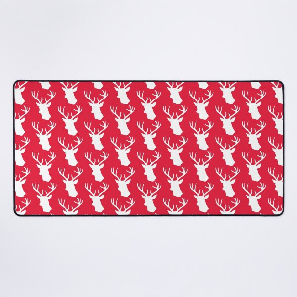 Item preview, Red Reindeer - Stag Deer Head Silhouette designed and sold by inspirationzgal.