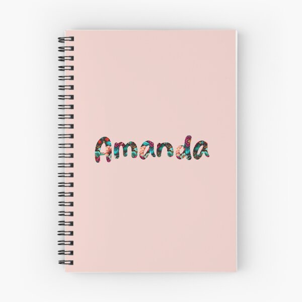 Artikelvorschau, Floraler Amanda-Name: Amanda-Name mit Blumen entworfen und verkauft von ABCDEmily ©.