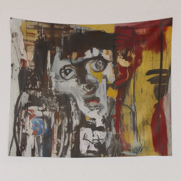 Item preview, Exploring the Intersection of Figurative, Conceptual, and Graffiti Art: A Surrealist Journey Through Action Painting designed and sold by ArtazaBazaar.