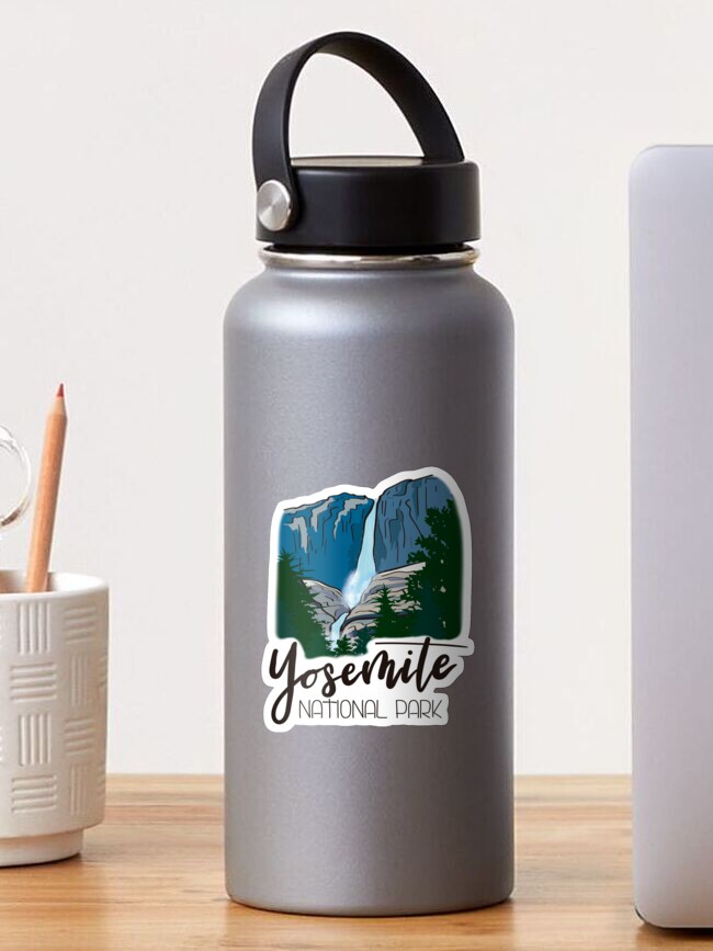 Premium Photo  Thermos with a hot drink on mountain waterfall