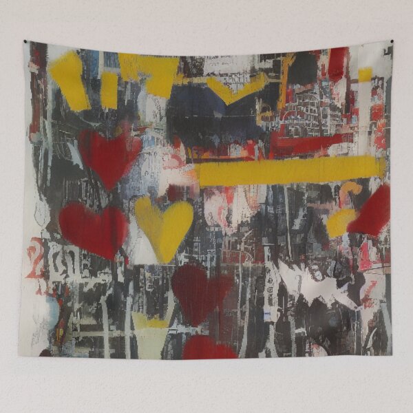 Item preview, Heart-Filled Expressions: Love Meets Graffiti and Abstract Art designed and sold by ArtazaBazaar.