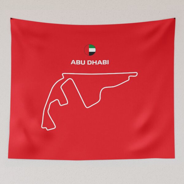 Item preview, Abu Dhabi Grand Prix Track Map designed and sold by ed-designs.