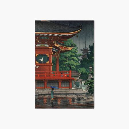 Artikel-Vorschau von Regen im Asakusa-Kannon-Tempel 1933 von Tsuchiya Koitsu, designt und verkauft von outdoorway.