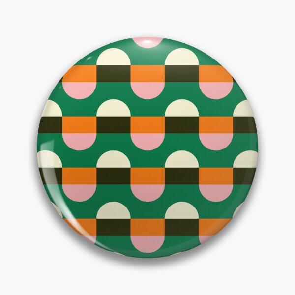Artikelvorschau, Mid-Century Modern Pattern 04 Grün Orange Pink entworfen und verkauft von Middel-Studio.