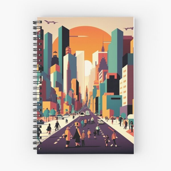 Item preview, skyscraper in the city art deco style designed and sold by farizhilmi.