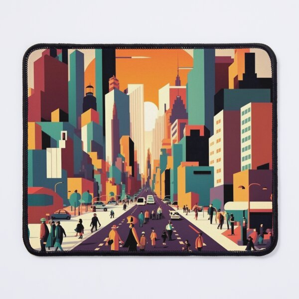 Item preview, skyscraper in the city art deco style designed and sold by farizhilmi.
