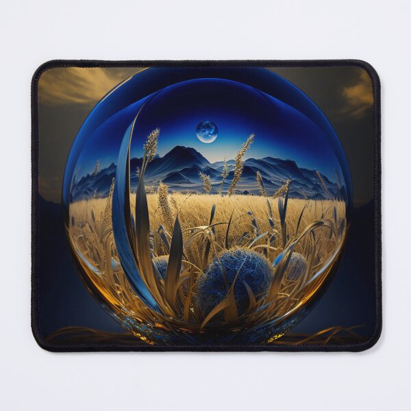 Item preview, Fantasy Landscape Art, Blue Moon Rising designed and sold by Fantasy Masterpiece.