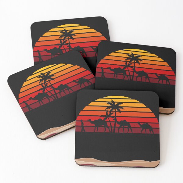 Item preview, Camel caravan in the desert designed and sold by azizbenmed.