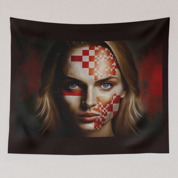 Item preview, Croatian state in the form of a young beautiful woman designed and sold by SvarunPogani.