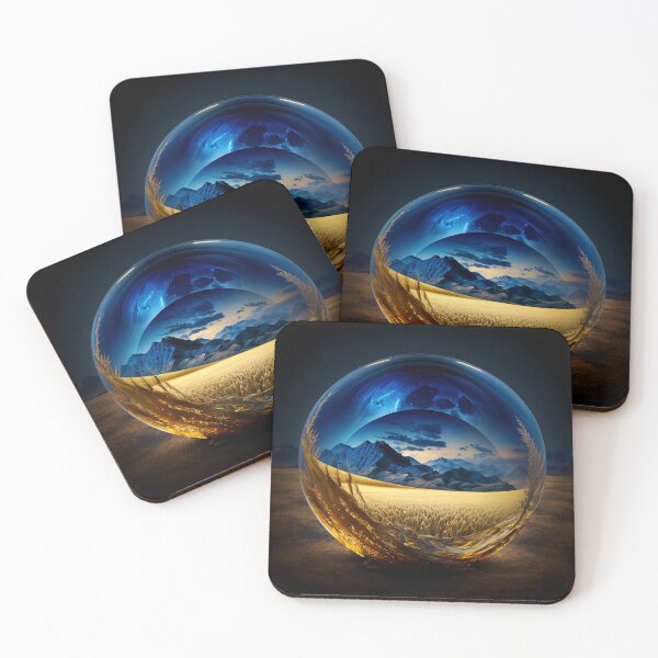 Item preview, Fantasy Landscape Art, Blue Sunset designed and sold by Fantasy Masterpiece.