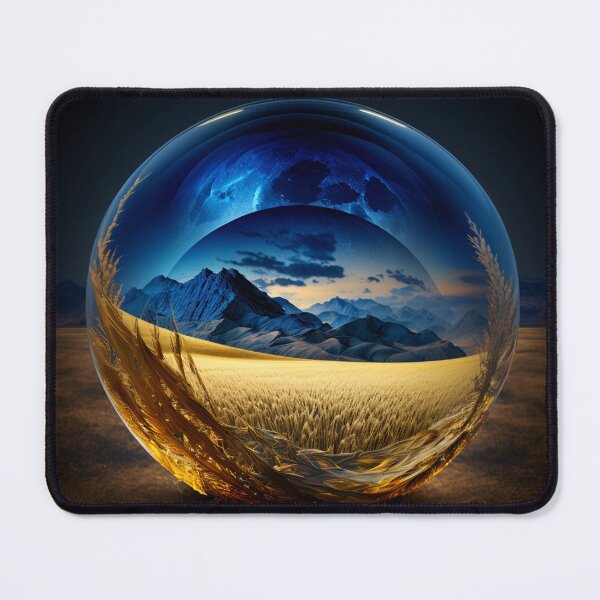 Aperçu de l'œuvre Fantasy Landscape Art, Blue Sunset créée et vendue par Fantasy Masterpiece.