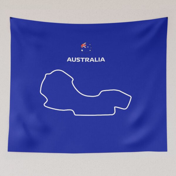 Item preview, Australia Grand Prix Track Map designed and sold by ed-designs.
