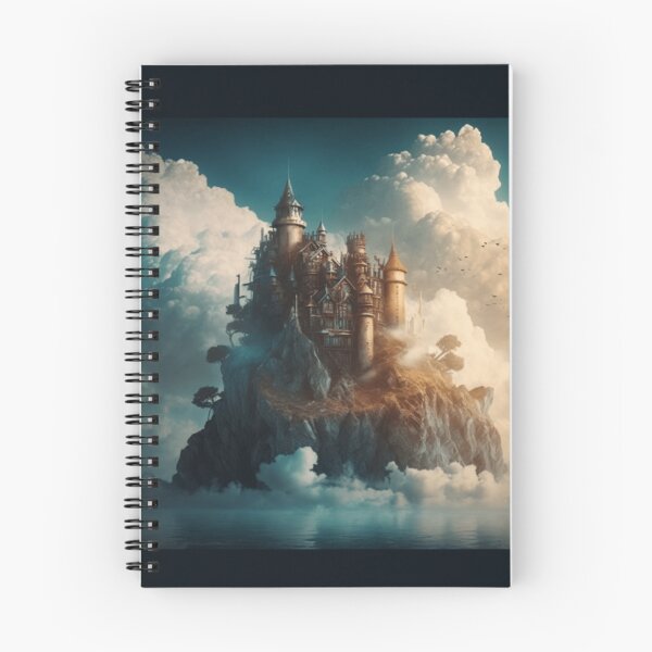 Item preview, Cloudy Castle on a Lake - Fantasy Art designed and sold by FantasyFusion.