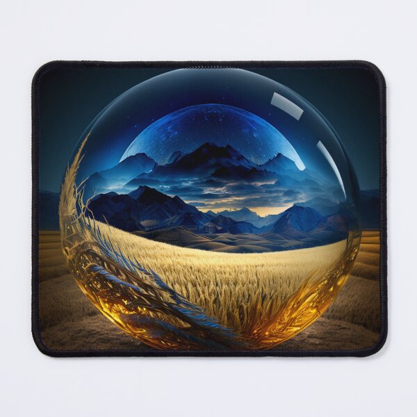 Aperçu de l'œuvre Fantasy Landscape Art, Blue Dream créée et vendue par Fantasy Masterpiece.