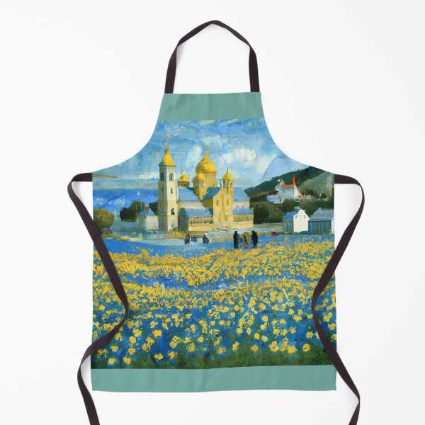 Aperçu de l'œuvre Monastère Saint-Michel au dôme doré Art créatif ukrainien créée et vendue par brilliant-com.