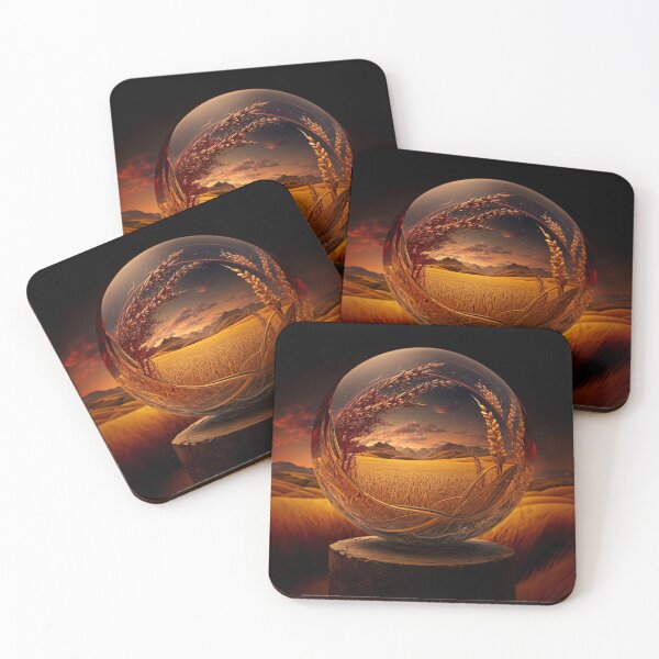Item preview, Fantasy Landscape Art, Glowing Orange designed and sold by Fantasy Masterpiece.