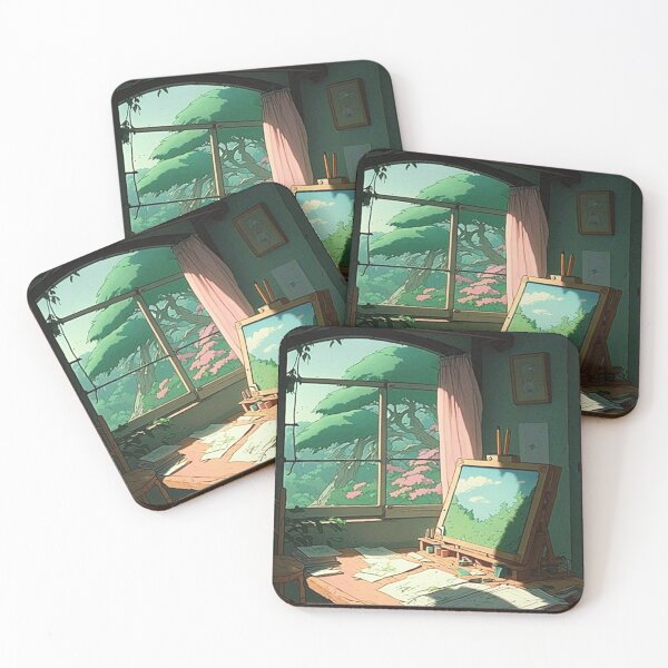 Item preview, A Beautiful Day to Paint - Retro Anime Inspired designed and sold by Roy Lyons.