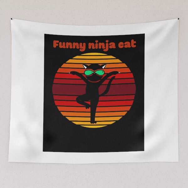 Item preview, Funny ninja cat designed and sold by azizbenmed.