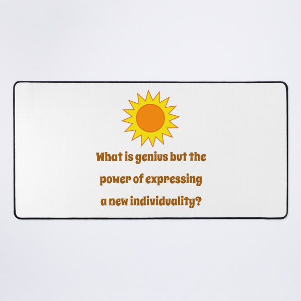 Item preview, What Is Genius But The Power - Creativity Quote designed and sold by CrankyOldDude.