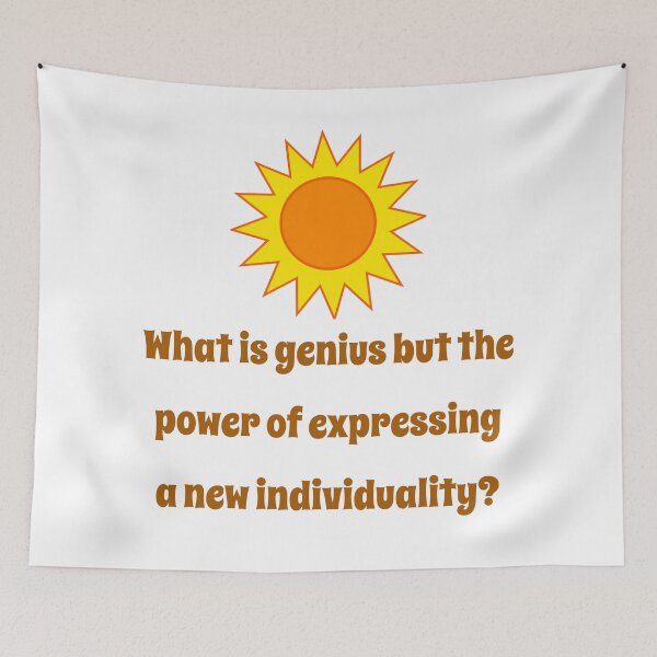 Item preview, What Is Genius But The Power - Creativity Quote designed and sold by CrankyOldDude.