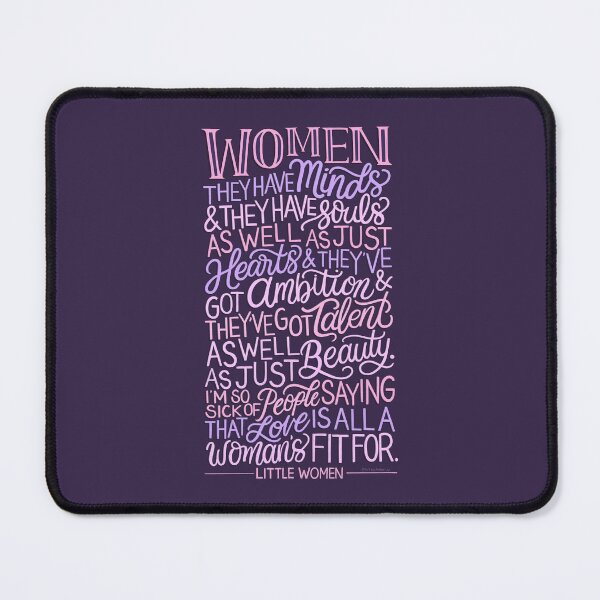 Item preview, Women Have Minds Souls Creativity Beauty Ambition Quote Illustration Art Design Feminist International Womens Day Drawing Saying Lettering Typography designed and sold by Amber  Liu.