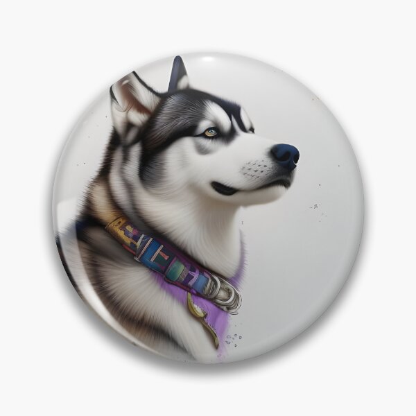 Item preview, Husky, watercolour, Ai Generated Art  designed and sold by ACC .