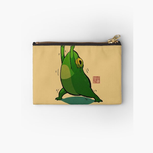 Item preview, Yoga Frog Warrior Pose designed and sold by DingHuArt.