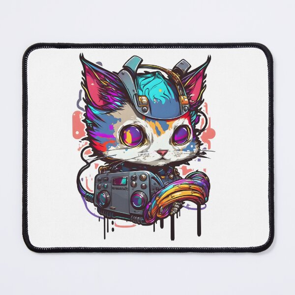 Item preview, Cyber Cat Colorful designed and sold by asurathunder.