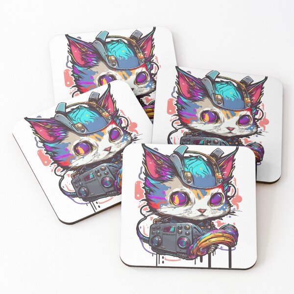 Item preview, Cyber Cat Colorful designed and sold by asurathunder.