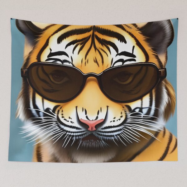 Item preview, Tiger in sunglasses designed and sold by Planetporridge.