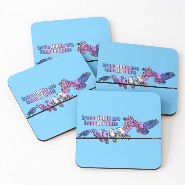 Item preview, Trans Rights are Human Rights Crows 2023 designed and sold by Art by Veya.
