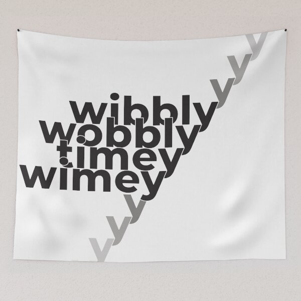Item preview, wobbly wobbly timey wimey designed and sold by hellorocket.