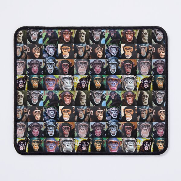 Item preview, Chimpanzees (Tiled Pattern) designed and sold by MerkintileEXG.