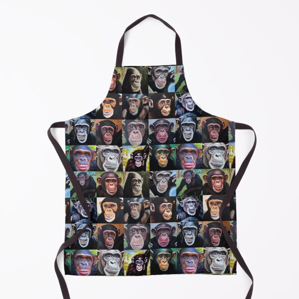 Item preview, Chimpanzees (Tiled Pattern) designed and sold by MerkintileEXG.