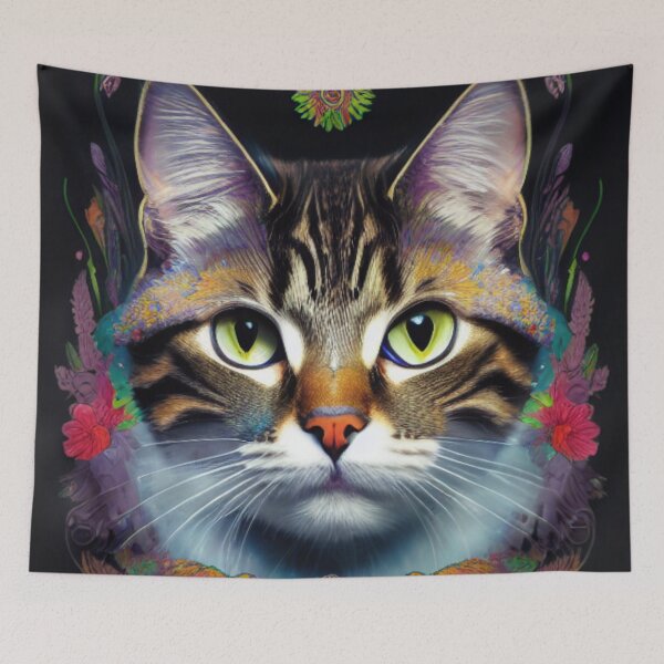 Item preview,  Cat Painting designed and sold by HOMEDESIGNPRINT.