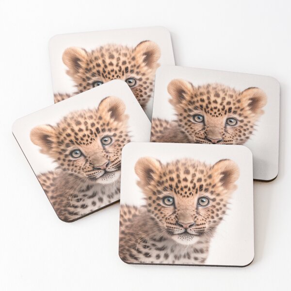 Item preview, Cute Baby Leopard Cat | Nursery Babyroom Animal Portrait | Wild Feline Cats designed and sold by ANIMALAND DESIGN.