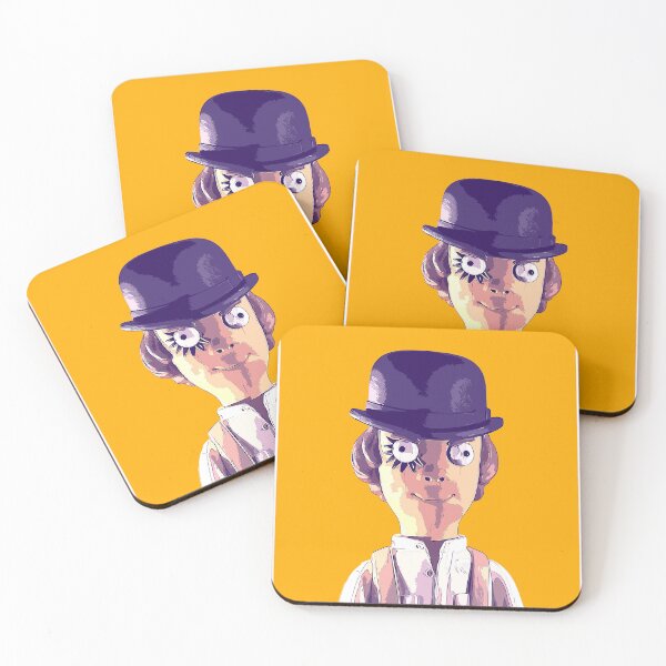Item preview, Alex DeLarge Portrait - cartoon puppet Orange designed and sold by PeterADesign.