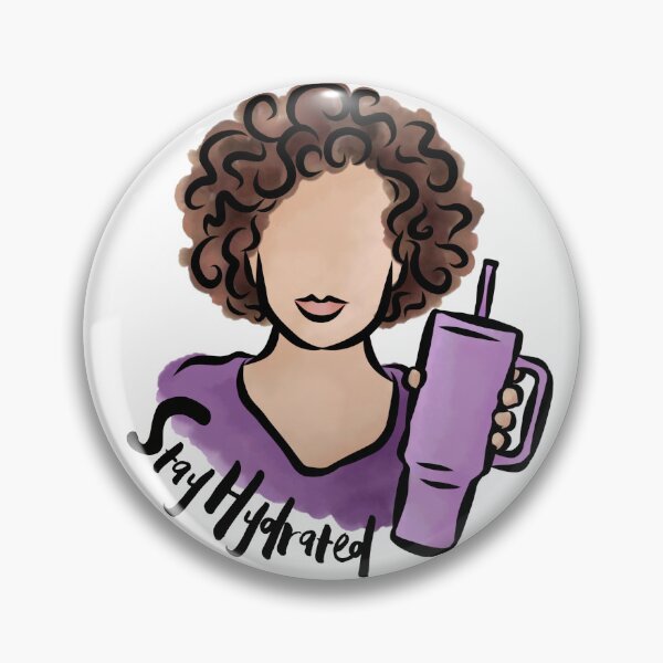 Item preview, Stay Hydrated - Water (Brown) designed and sold by Curly-Cuties.