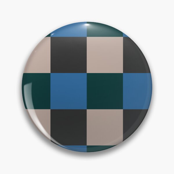 Item preview, Patchwork, Checkerboard, Green, Blue and Grey designed and sold by OneThreeSix.