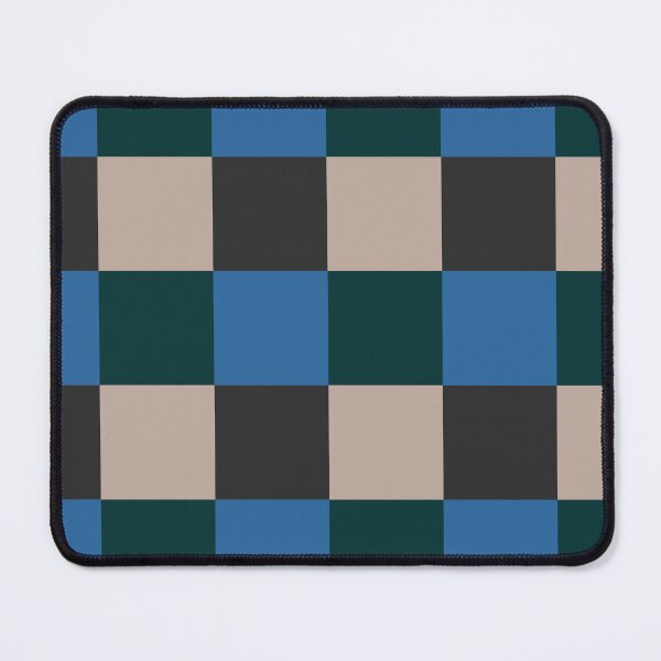 Item preview, Patchwork, Checkerboard, Green, Blue and Grey designed and sold by OneThreeSix.