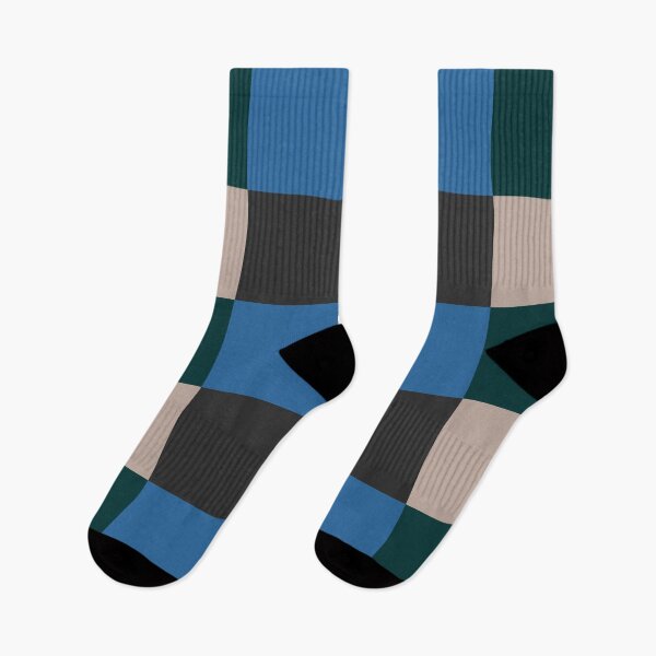 Item preview, Patchwork, Checkerboard, Green, Blue and Grey designed and sold by OneThreeSix.