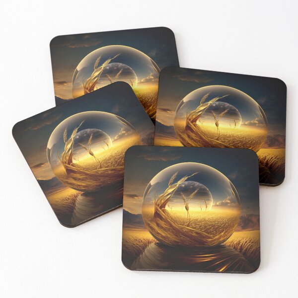 Item preview, Fantasy Landscape Art, Golden Horizon designed and sold by Fantasy Masterpiece.