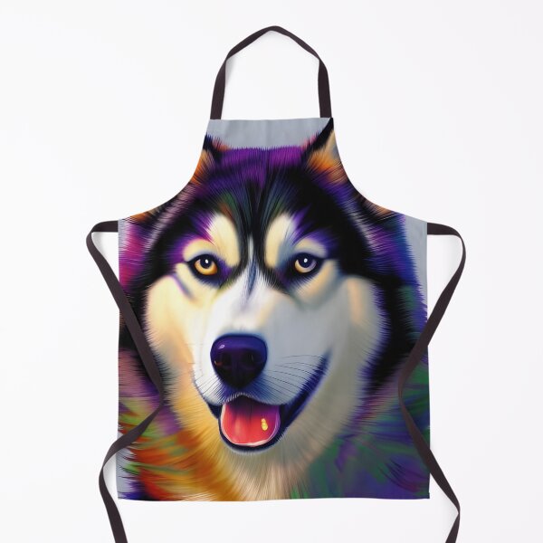 Item preview, Colourful Husky, watercolour, Ai Generated Art designed and sold by ACC .