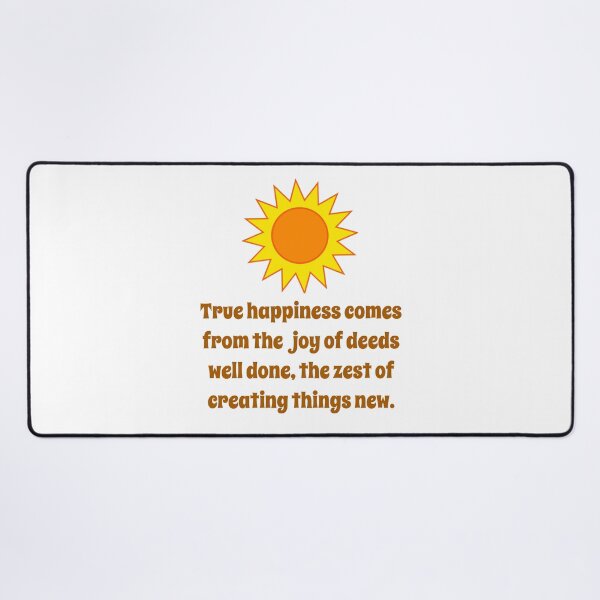 Artikelvorschau, True Happiness Comes From The Joy - Creativity Quote entworfen und verkauft von CrankyOldDude.