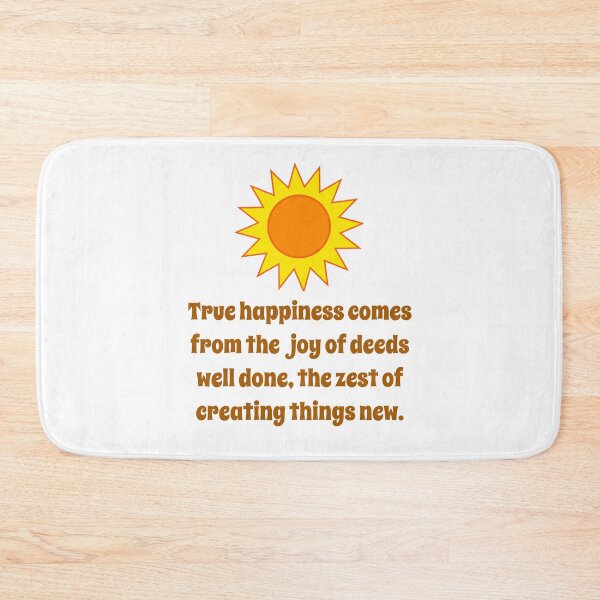 Artikelvorschau, True Happiness Comes From The Joy - Creativity Quote entworfen und verkauft von CrankyOldDude.