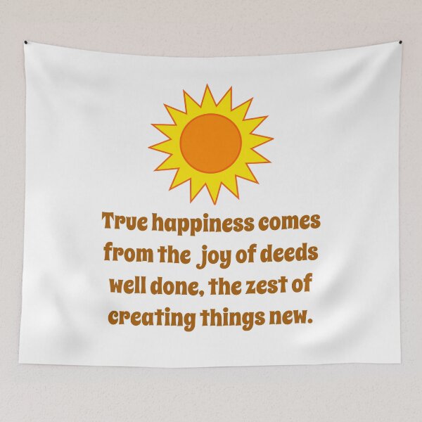 Item preview, True Happiness Comes From The Joy - Creativity Quote designed and sold by CrankyOldDude.